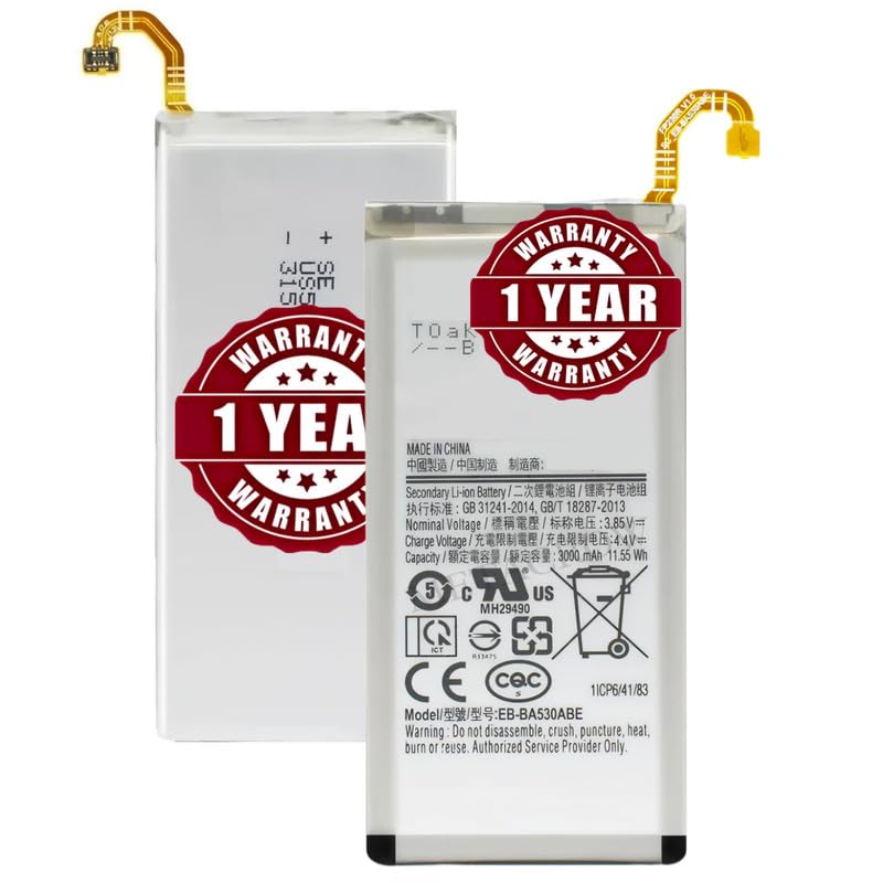 Image of Original EB-BA530ABE Battery Compatible for Samsung Galaxy A8 (2018) (SM-A530F) - (3000mAh) - 1 Year Warranty BC45
