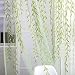 Towallmark Willow Voile Tulle Room Window Curtain Sheer Voile Panel Drapes Curtain 39.4'' x 78.8" L (Green)