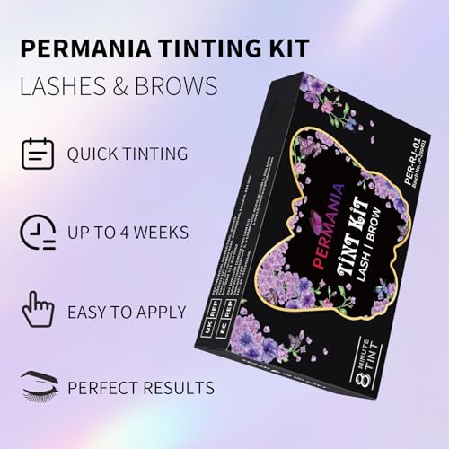 Permania Lash Color Kit, Professional Natural Black Brow Color Lasts Up To 4 Weeks thumb #4