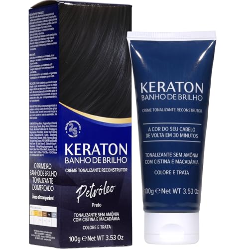 Keraton Tonalizante Banho de brilho 100g Petróleo Preto