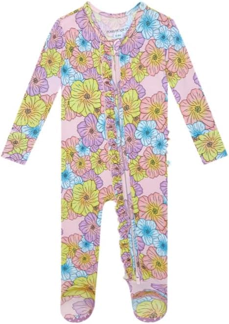 Image of Posh Peanut Baby Rompers Pajamas - Newborn Sleepers Boy Clothes - Kids One Piece PJ - Soft Viscose from Bamboo
