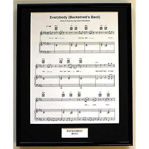 BACKSTREET BOYS/FRAMED SONGSHEET/EVERYBODY Cover