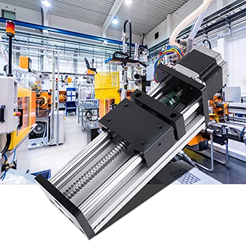 Image of Ball Screw Linear Actuator, Guide Rail Slide Table with Nema17 42 Stepper Motor Motorized Slide Table Motorized Linear Actuator, for Home(Effective Stroke 300mm 1610 Screw)
