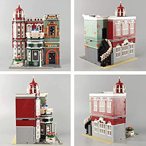 FYHCY Haus Bausteine Bausatz, Antiquitätenladen Modular Architektur Modell, 3000 Klemmbausteine und LED Beleuchtungsset… – Bild 3