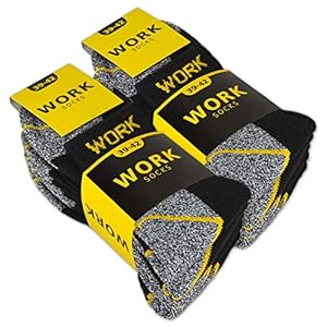 sockenkauf24 Chaussettes de Travail Courtes Homme Coton WORK (Lot de 10 ou 20 Paires)