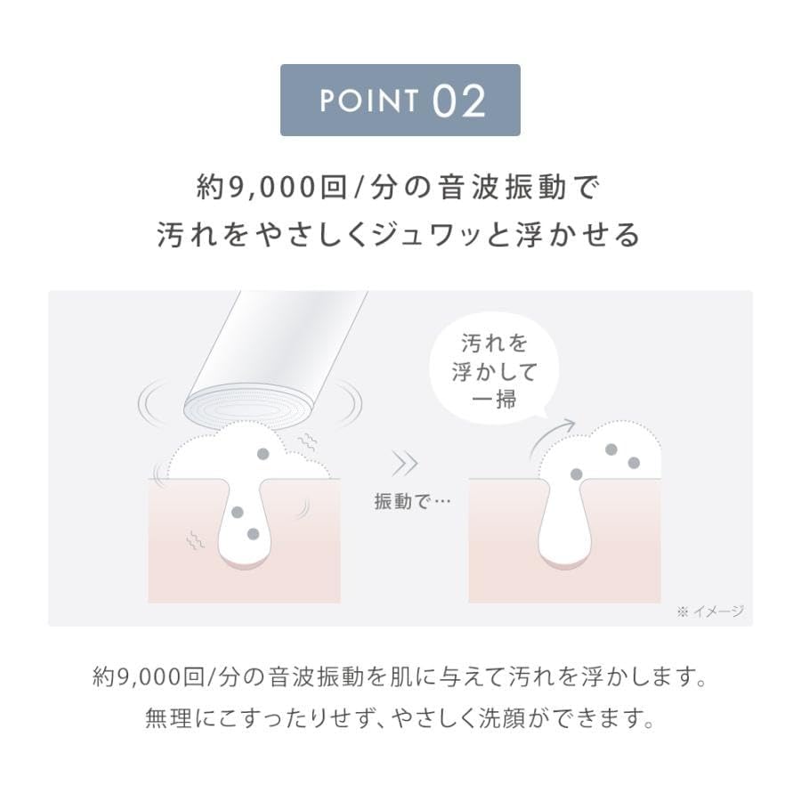 Amazon.co.jp: SALONIA サロニア 洗顔ブラシ イオンフェイシャルブラシ