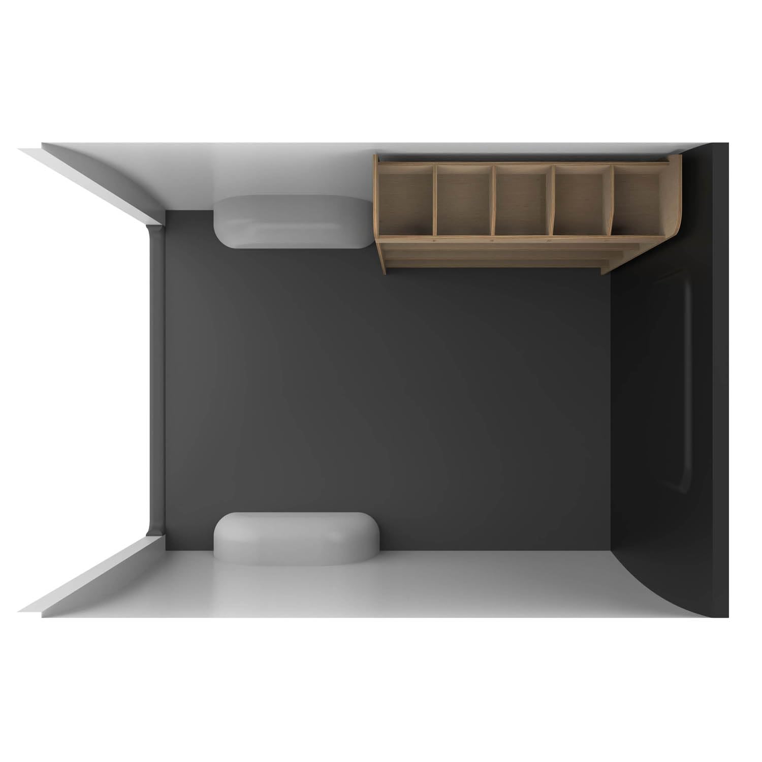 VANIFY - Scaffali per Furgone Citroen Jumpy M & XL (L2 & L3) 2016+ Estantería para caja de herramientas