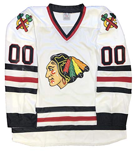 Griswold Jersey - $89 with Embroidered Twill Crests and Twill Sleeve Numbers (White, Medium)