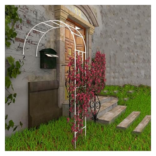 Arche de jardin en métal noir demi-arche de mariage 2,4m
