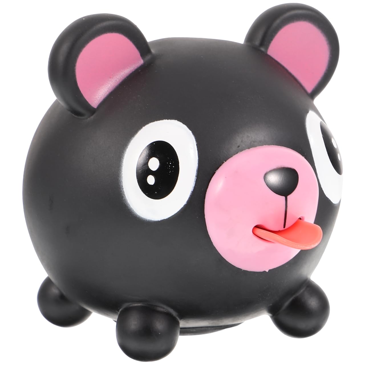 Abaodam Cute Voice Animal Toy Black Bear Squeaky Animal Doll Stress Relief for Flexible Squeeze Sensory for Anxiety Reduction
