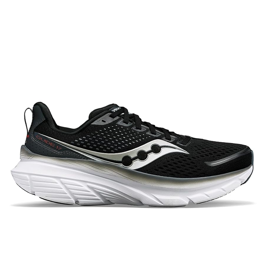 saucony GUIDE 17 ランニングシューズ Amazon.com | Saucony Men's Guide 17 Sneaker, Black/Shadow, 7