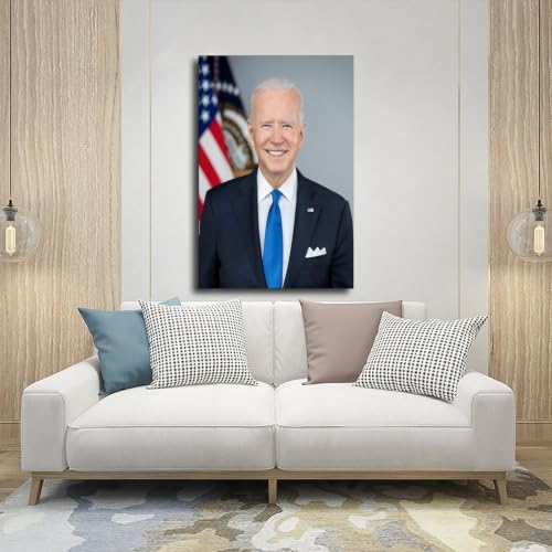 Impression sur toile Joseph Biden pour décorer un cabinet - 5