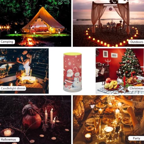 Image of Flameless Candles with Remote Timer Battery Operated Santa Claus