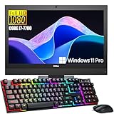 Dell OptiPlex 7450 All-in-One Desktop Computer, 23.8' Full HD AIO PC, Intel Pentium G4560, 8GB RAM, 256GB SSD, Keyboard & Mouse, BT, WiFi, Windows 11 Pro (Renewed)