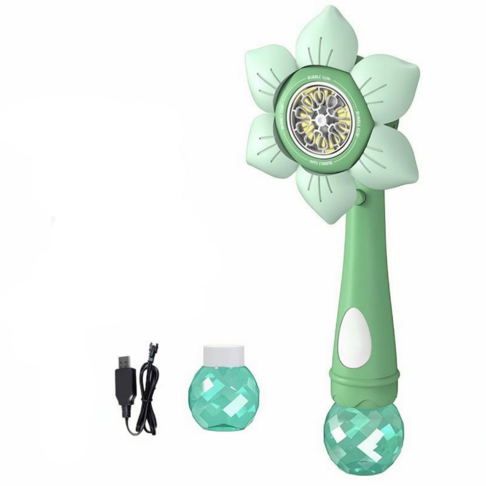 kowaku Soffia Bolle Automatico Portatile Multiforo Giocattolo Senza per attività Familiari All'aperto, Giardino, Feste, Verde