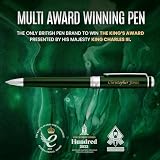 Scriveiner British Racing Green Personalisierter Stift - Atemberaubender Grüner Lack Luxus Mit Chrom Finish, Schmidt Tintenmine, Beste Gravierte Kugelschreiber Geschenk Set, Individuelle Namensgravur