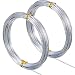 65.6 Feet Silver Aluminum Craft Wire, Soft and Flexible Metal Armature Wire for DIY Manual Arts and Crafts (1.5 mm)