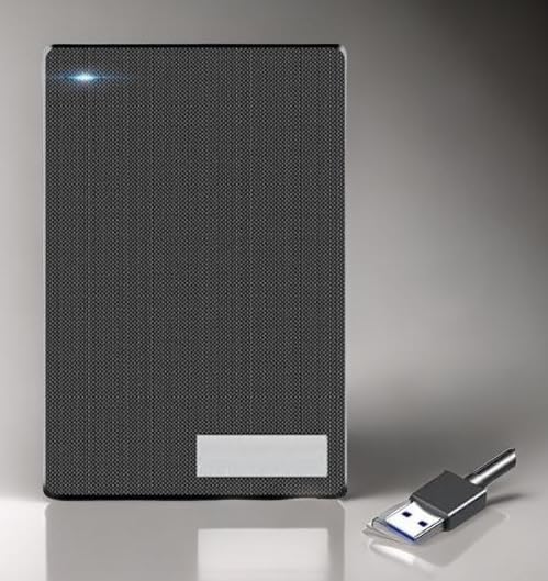 500 GB Portable External Hard Disk Drive High Speed USB 3.0 for PC Laptop Windows Mac Ubuntu Compact 500GB External Drive