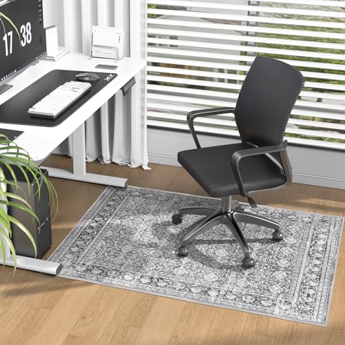 �`�F�A�}�b�g �f�X�N�}�b�g �Q�[�~���O�}�b�g 91.5*122cm ����~�� �唻 �f�X�N ���ی� ���h�~ �t���[�����O �I�t�B�X�`�F�A �����΍� ���g�[�Ή� �I�[���V�[�Y���Ŏg���� ���O �Y���Ȃ��y�u���b�N�z