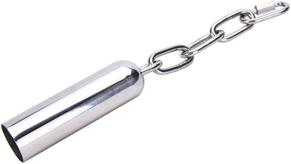Keersi Stainless Steel Bells Toy with Sweet Sound for Bird Parrot Macaw African Greys Cockatoo Parakeet Cockatiels Conure (L/ 8.4'')