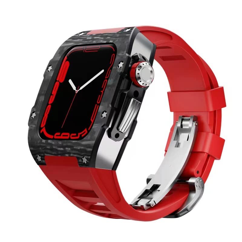 Étui de protection Apple Watch 8 en carbone pour éviter les rayures de l'écran