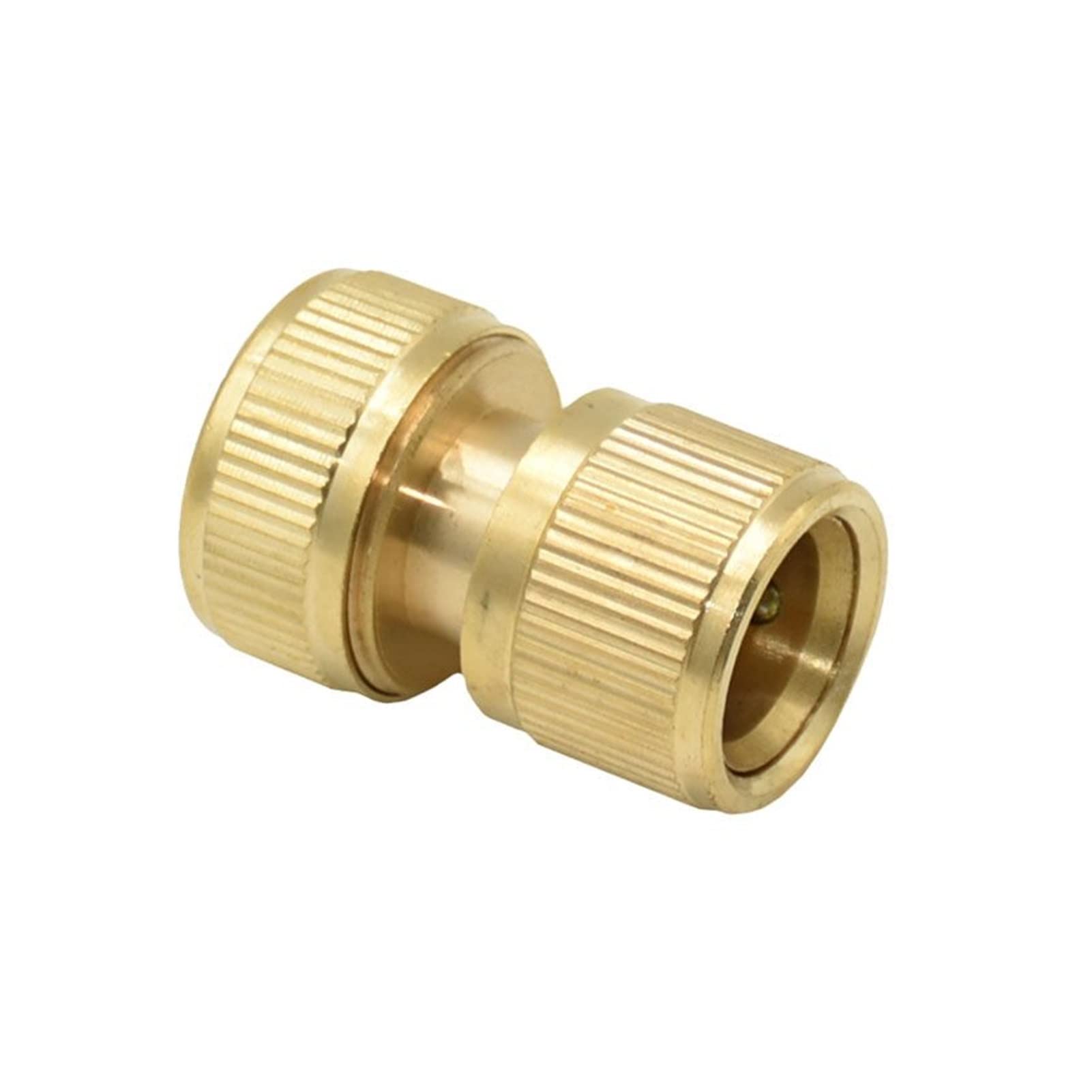 Raccordo Rapido per Tubo da Giardino da 5/8" con Attacco Rapido Pera ad Acqua in Ottone, Adattatore per Rubinetto per Lavaggio Auto e Irrigazione, 5 Pezzi