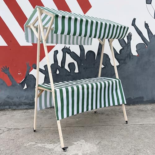 Genérico Carrito de Comida portátil Grande con Ruedas - Puesto Ambulante Comercial para Perritos Calientes, Galletas, Pan y Flores - Mostrador de Venta Ideal para ferias y Eventos