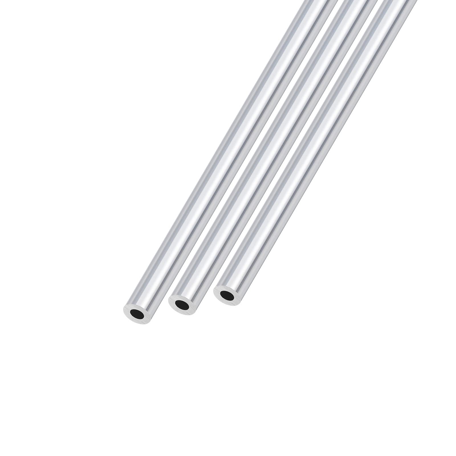 METALLIXITY 3 szt. aluminiowych rur 6063 (8 mm AD x 4 mm śr. x 300 mm dł.), aluminiowe okrągłe węże – do urządzeń gospodarstwa domowego, maszyn, rękodzieła