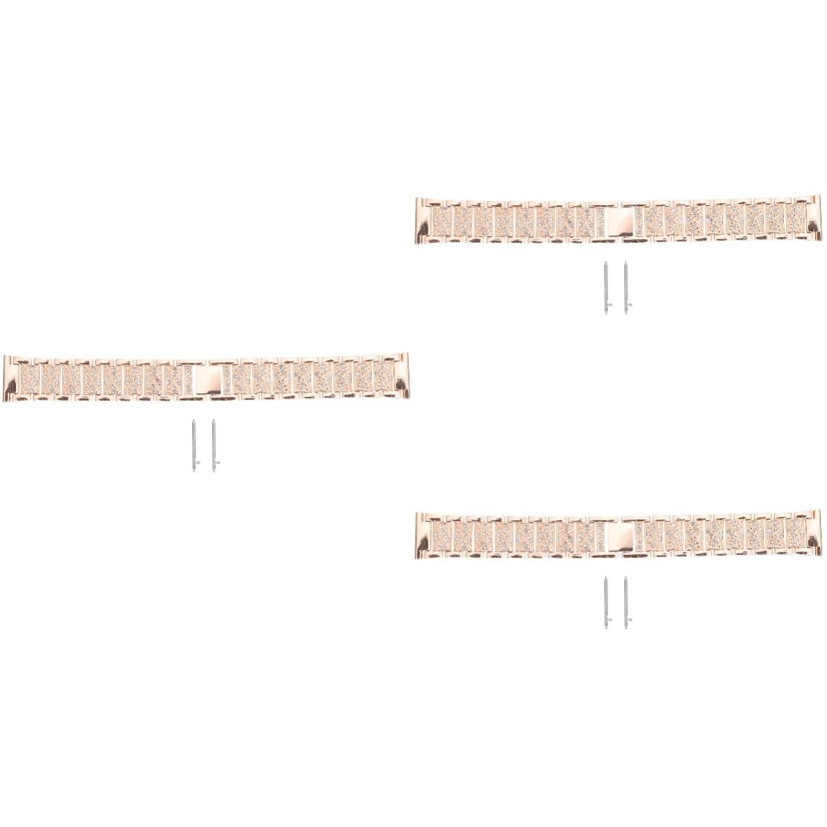 Hemobllo 3piezas Correa De Reloj Inteligente De Inoxidable Para Watch Banda Reemplazable Diseño Elegante y Comodidad Para Trabajo Fiestas y Ocio
