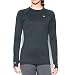 Under Armour Women's Base 4.0 Crew Long Sleeve, Lead/Glacier Gray, Small