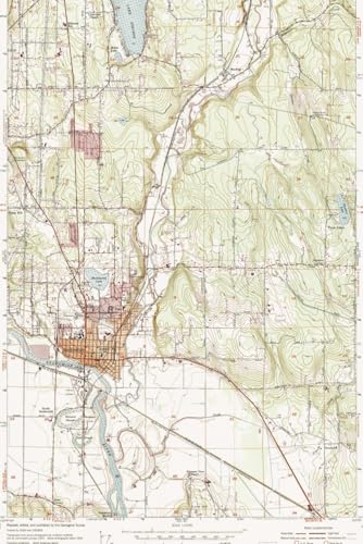 Snohomish Washington Map Journal: Vintage Map Notebook