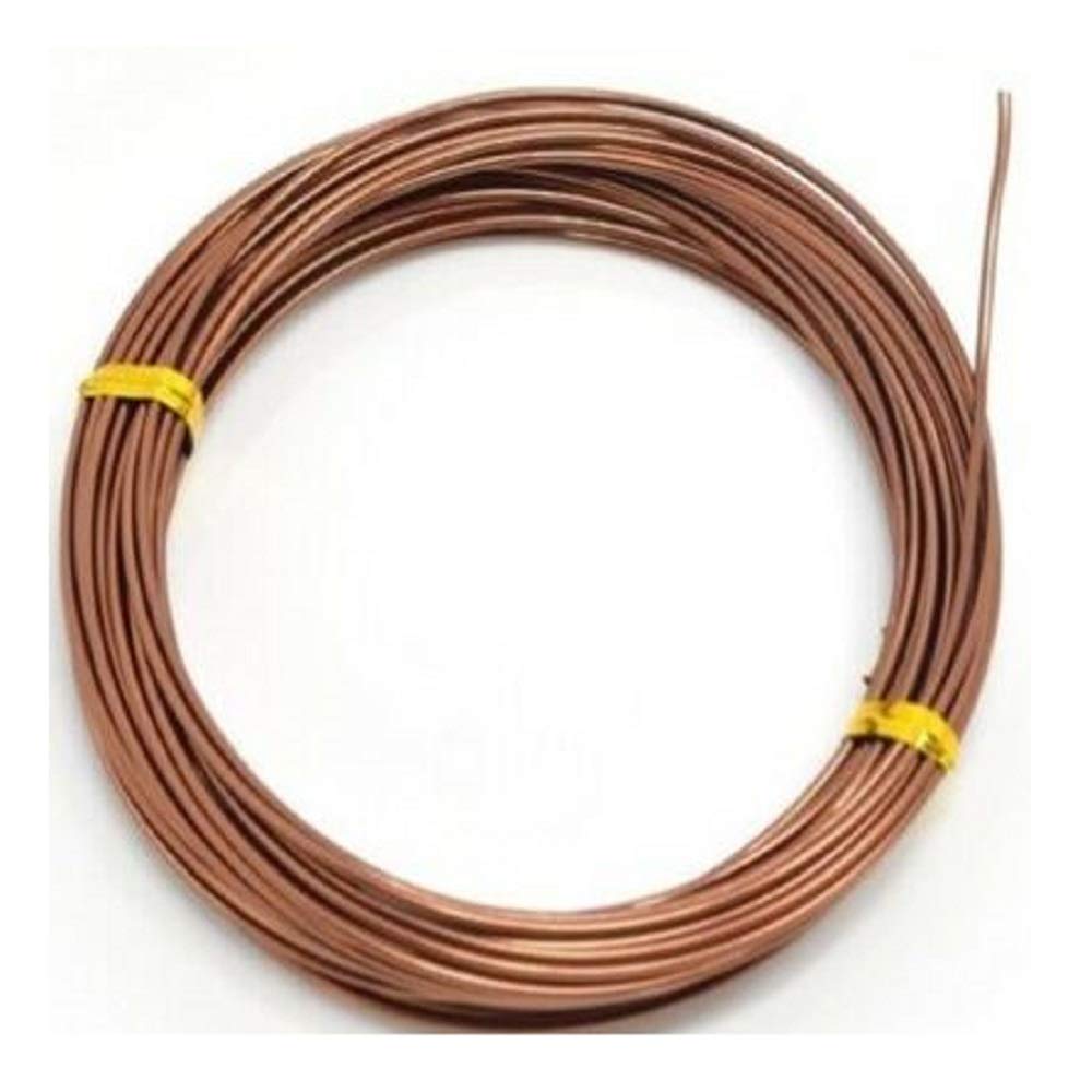 POLYBAGSTORES 1.5mm x 10 Metres - BROWN - Aluminium Craft Wire, Jewellery Modelling Florist Wire Findings - Available in 26 Colours