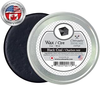 Colorantic | Black Wax Beeswax Waxes for Chalk Based Paint Furniture | Home Decor Craft Art DIY (4 oz, Black)