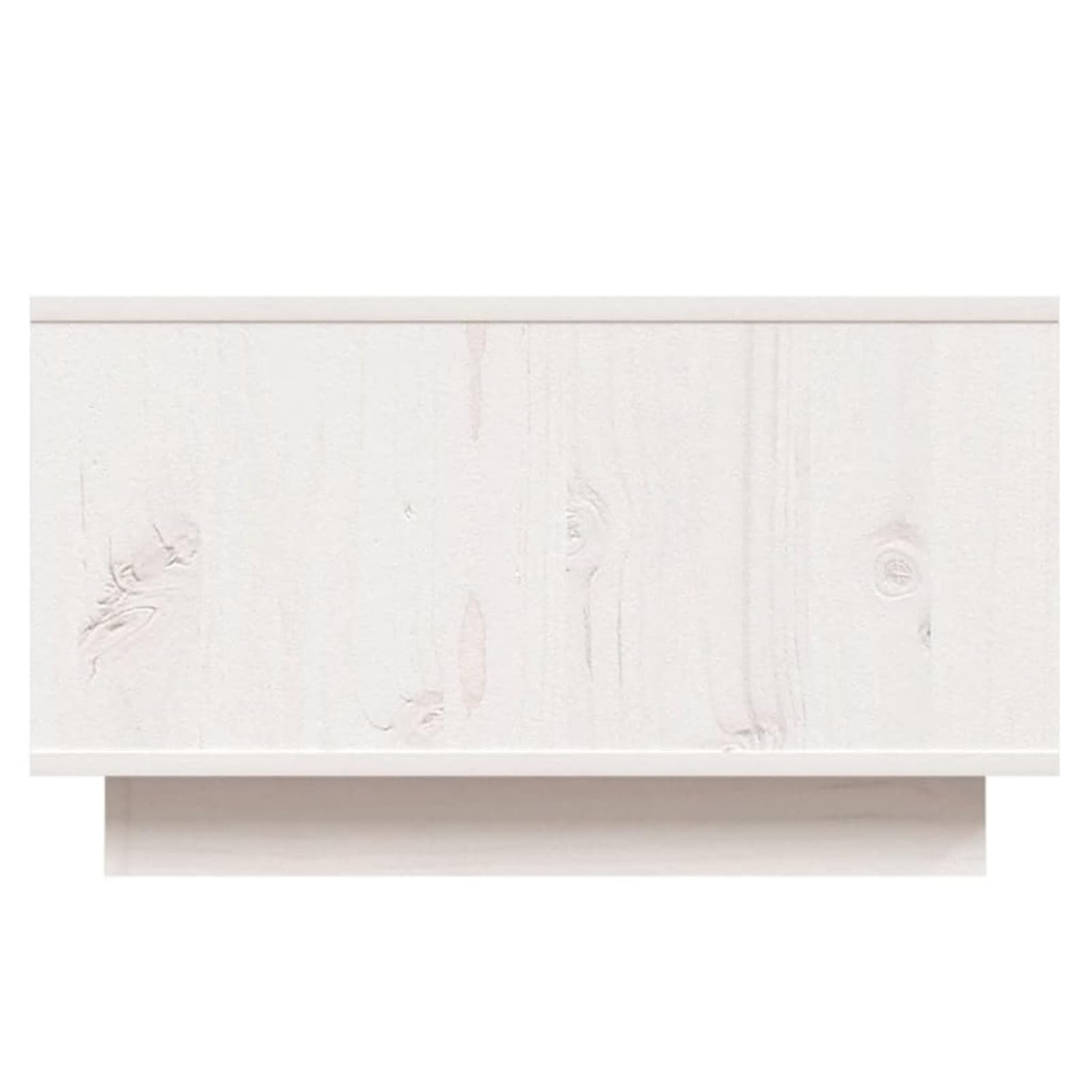 Homgoday Tavolino da caffè bianco 55 x 56 x 32 cm, in legno di pino massiccio, tavolino da tè per soggiorno, sala d'accoglienza degli ospiti, camera da letto e mobili da ufficio