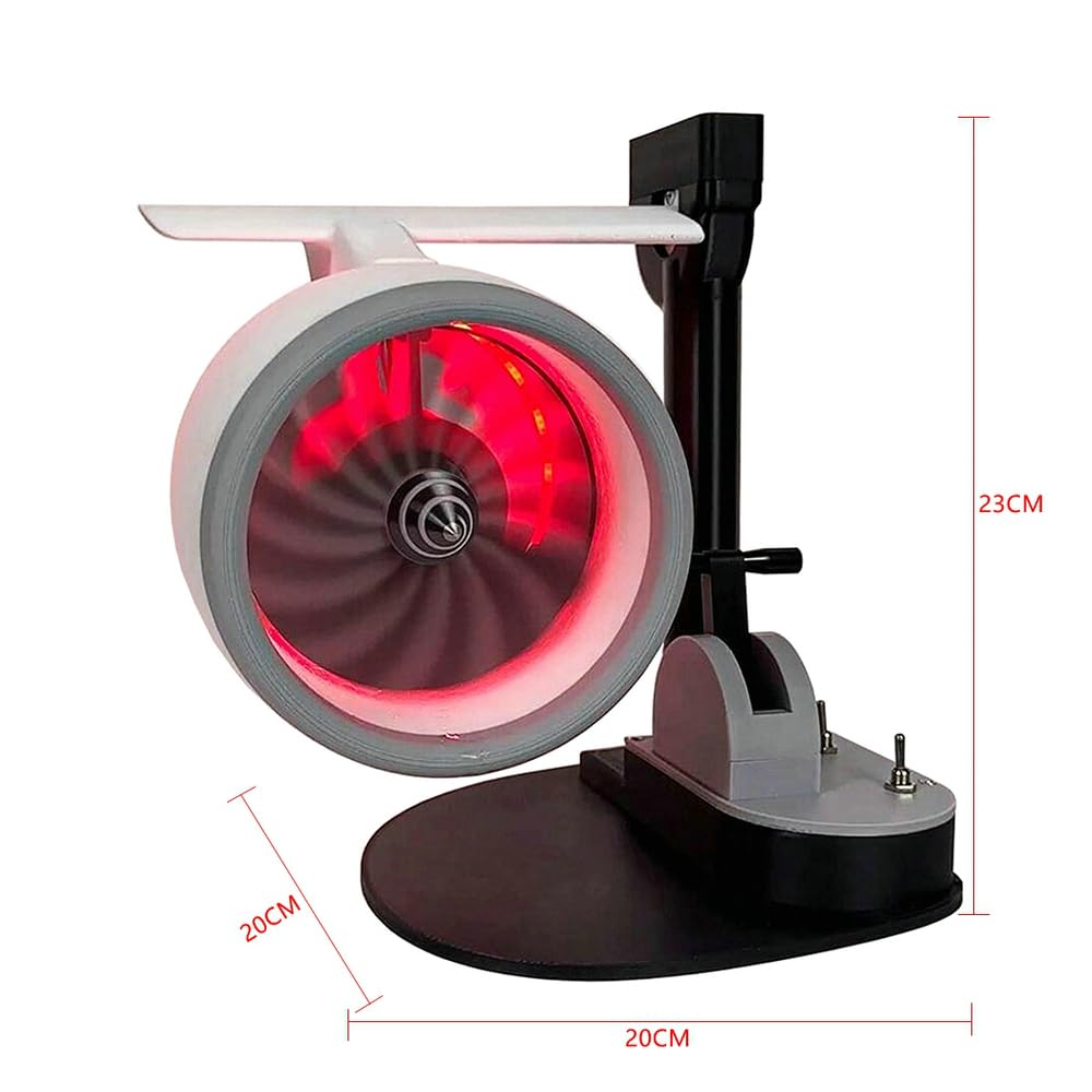 USB Fan Turbofan Engine Model Upgraded Desktop Creative Styling Jet Fan Toy Includes an Ultrasonic Atomization Device