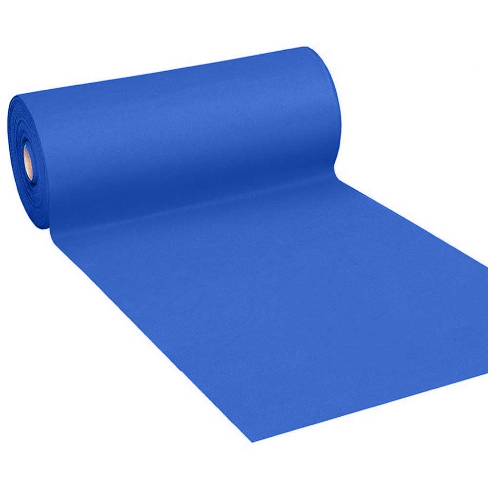 Tapis de couloir Volturno bleu 1x30 m pour aménagement intérieur et extérieur de grands passages