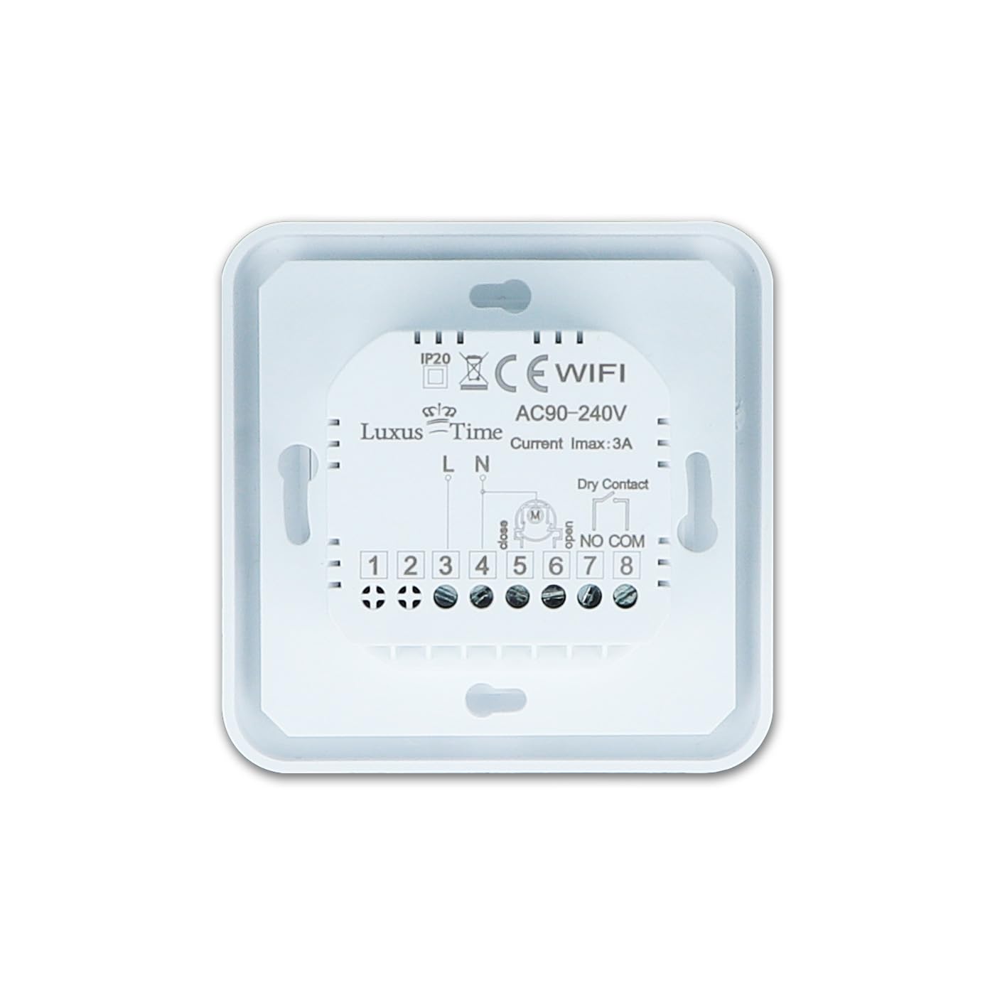 Luxus-Time WLAN Raumthermostat WiFi Heizungsthermostat Fußbodenheizung mit Rahmen Anderer Hersteller kompatibel über Tuya App bedienbar