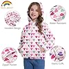 Girls Rain Jacket Lightweight Waterproof Raincoat ... #2