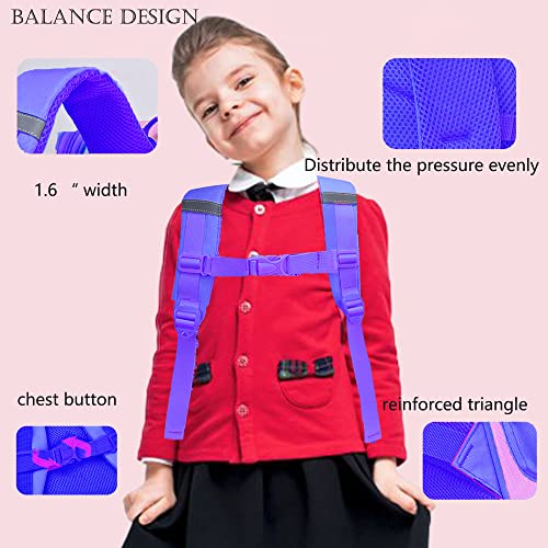 HT HONOR . TRUST Kids Backpack for Girls Kindergarten Girls Backpacks Ages 4-6 Children Preschool Bookbag 15inch School bags 4 5 6 Years Old Mochilas Escolares para Niñas4