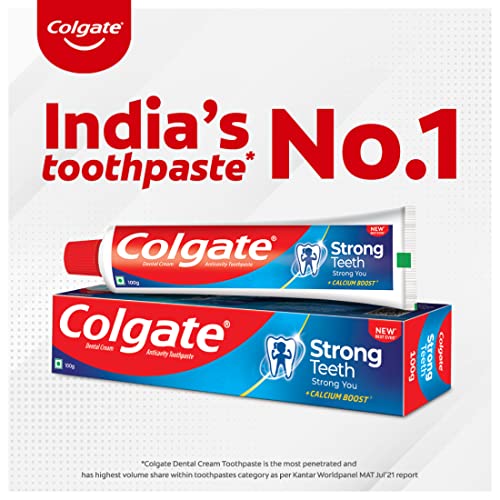 Image of Colgate Cavity Protection Strong Teeth Toothpaste with Amino Shakti - 1000gm (500gX2) Saver Pack , India's No.1 Toothpaste