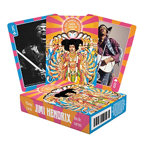 AQUARIUS Jimi Hendrix Playing Cards - Jimi Hendrix Themed Deck of Cards for Your Favorite Card Games - Officially Licensed Jimi Hendrix Merchandise & Collectibles