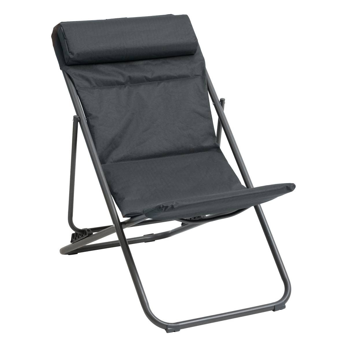 Chaise de plage pliable en acier lot de 2 sièges de camping Oxford