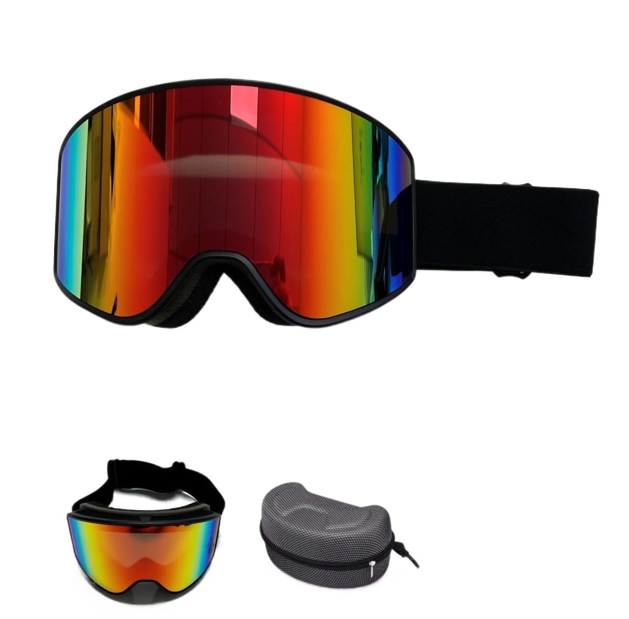 Lunettes de ski coupe-vent pour homme et femme, double pont, anti-buée, anti-reflets, protection UV