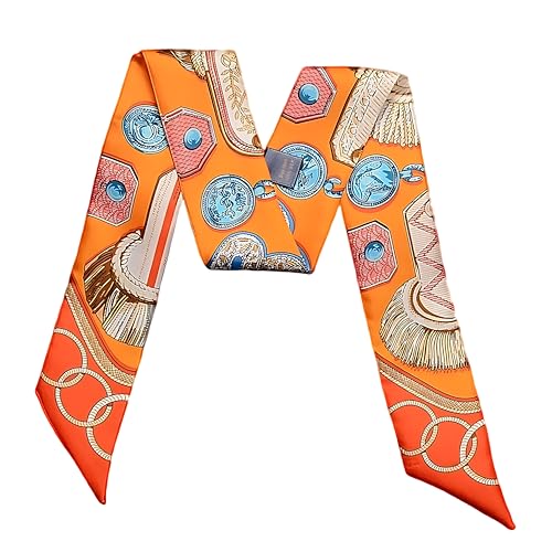 Image of Pure Mulberry Silk Scarf - Lightweight Neckerchief,Packed Handbag Band Hair Neck Scarves for Fashion Gifts
