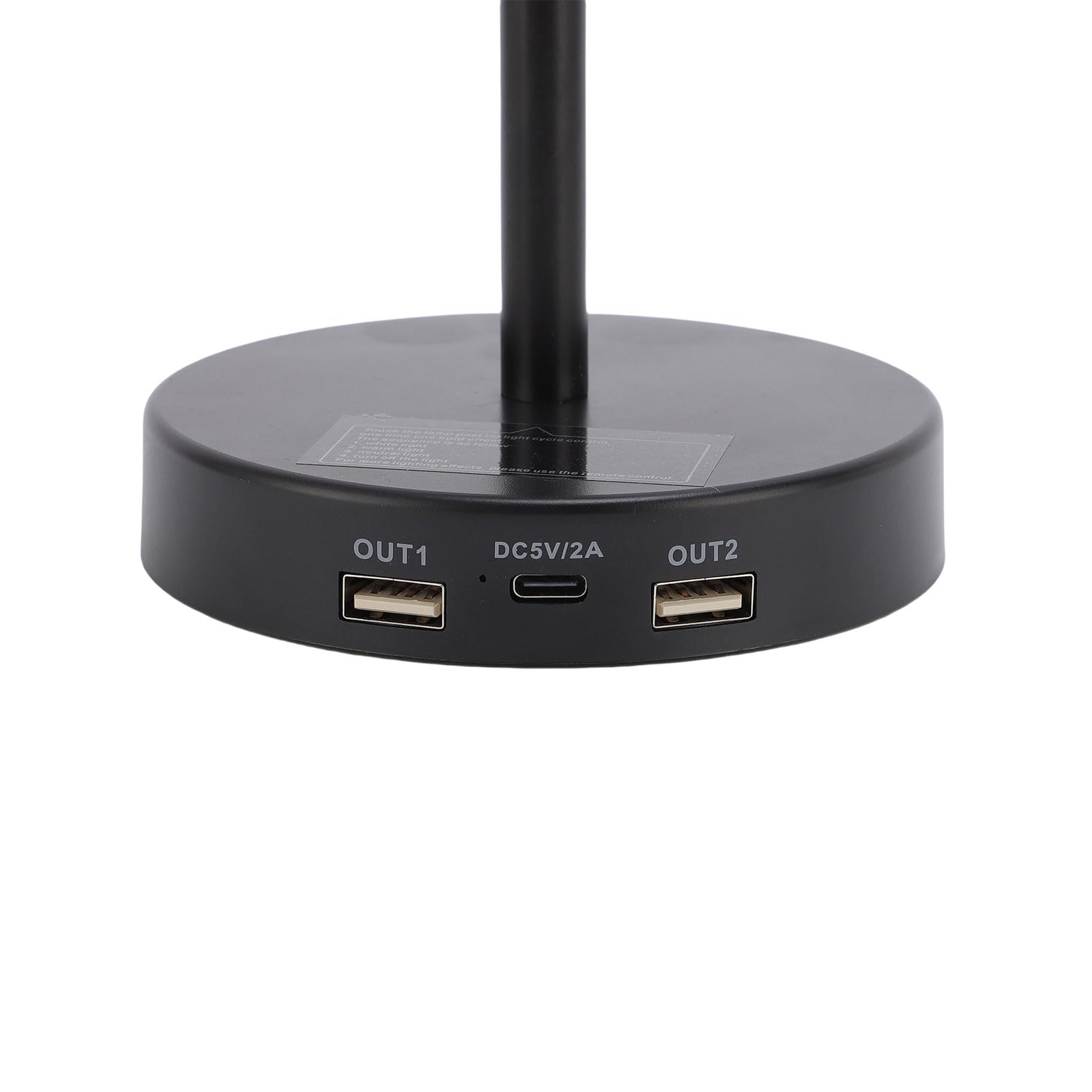 Lampada Notturna a LED RGB con Controllo Touch per Camera da Letto, Ufficio, Soggiorno, Ecologica, Alimentata a Batteria (BLACK)