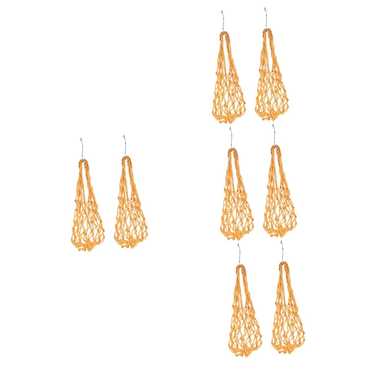 Mangeoires pour poules suspendues en lot de 4 avec filets de jardin pour poussins