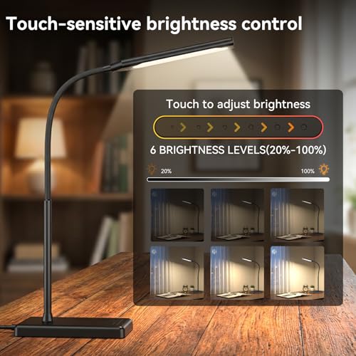$15.59 at checkout w 40% off AMAZON LED Desk Lamp, Eye-Caring Table Lights for Home Office - image 3
