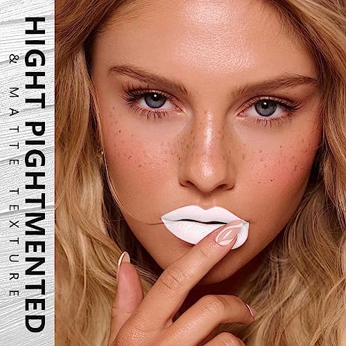 Image of MAKI YIKA White Lipstick Liquid for Women Color Stay Long Lasting Lipsticks