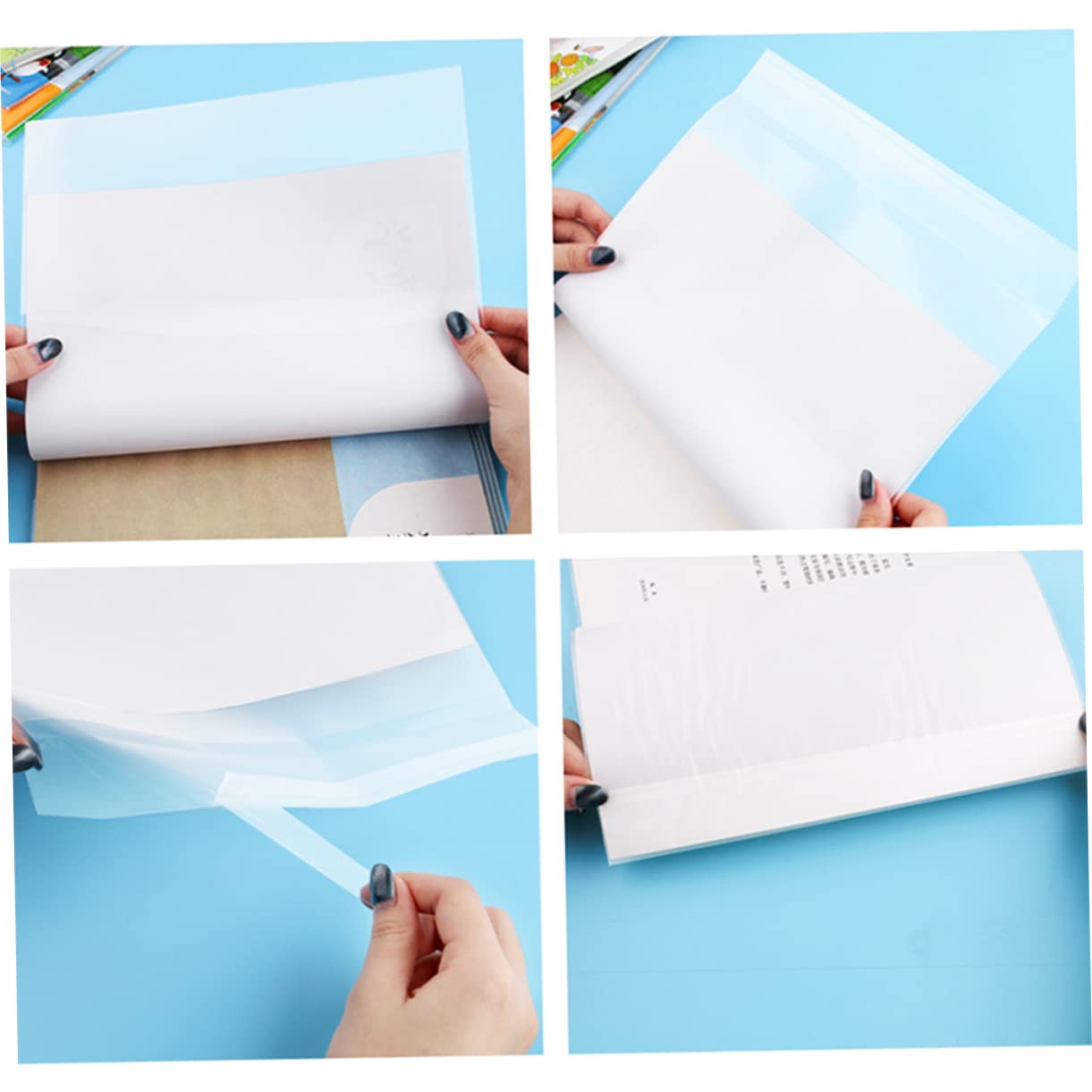 80stücke Buchumschläge Transparent Und Wasserfest Einfache Installation Für Schulbücher Notizhefte Und Lehrbücher Schutz Vor Kratzern Und Abnutzung Für Schüler Und Lehrer