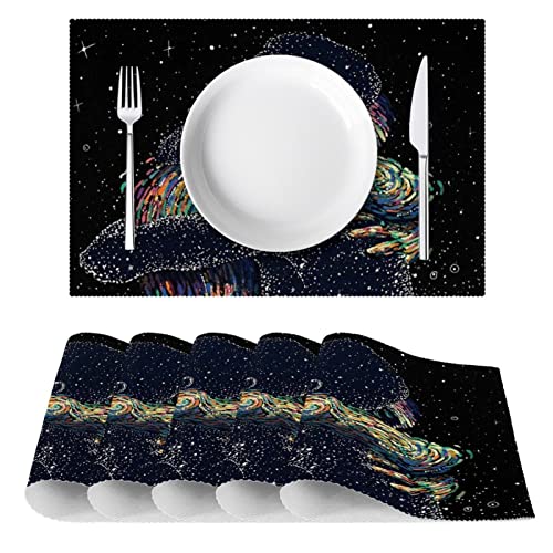 Sets de table pour tables à manger design Starry Night chic 45cm